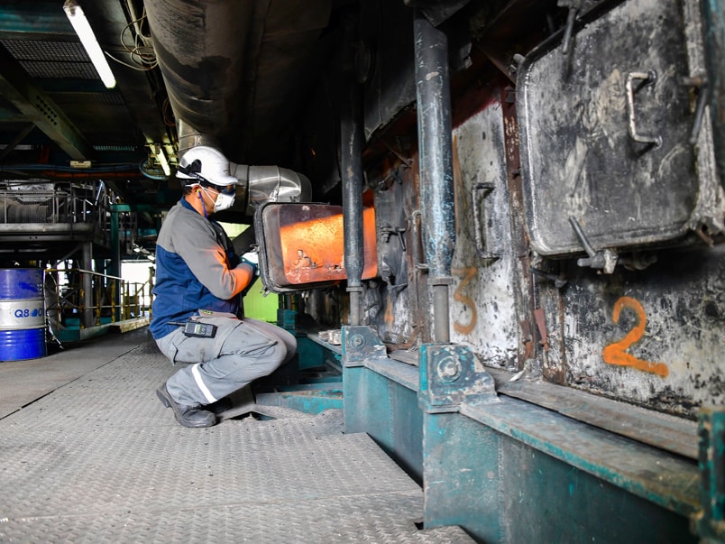 Intervenção em uma instalação térmica © Jérôme Boyer