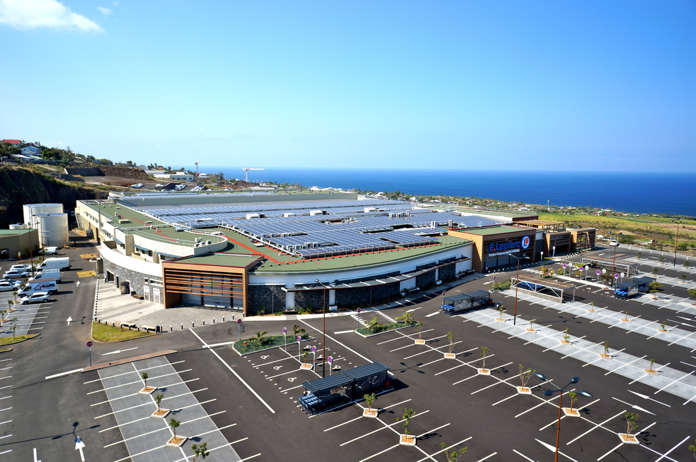 centrale solaire photovoltaïque Leclerc Portail albioma Saint-Leu Réunion